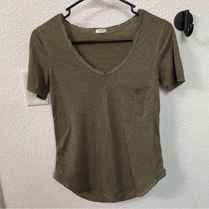 Garage | Olive Short Sleeve Tee | XS